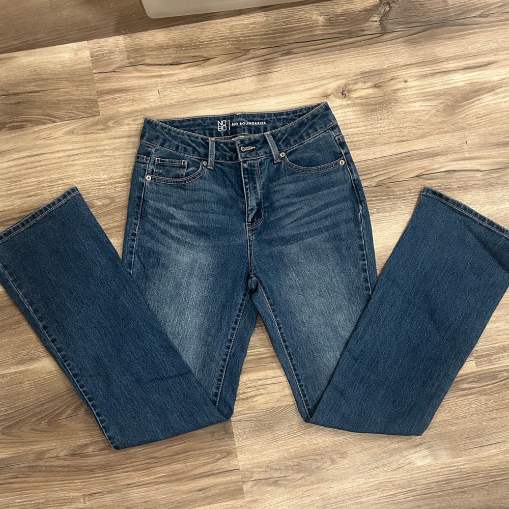 No Boundaries Blue Straight Leg Jeans